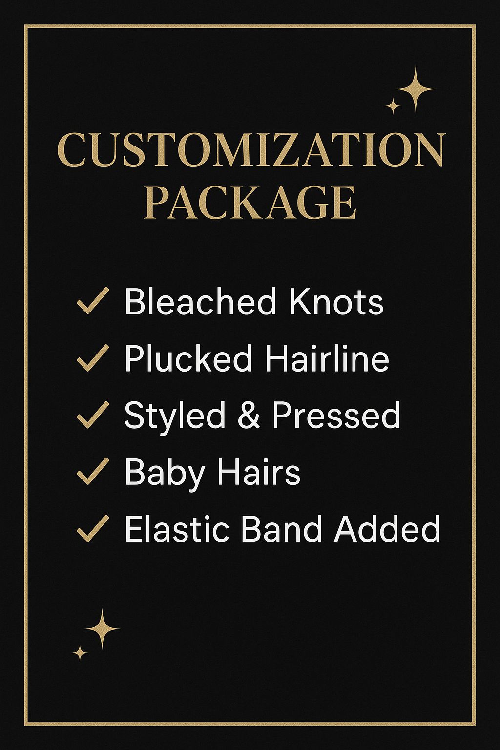 Customization package